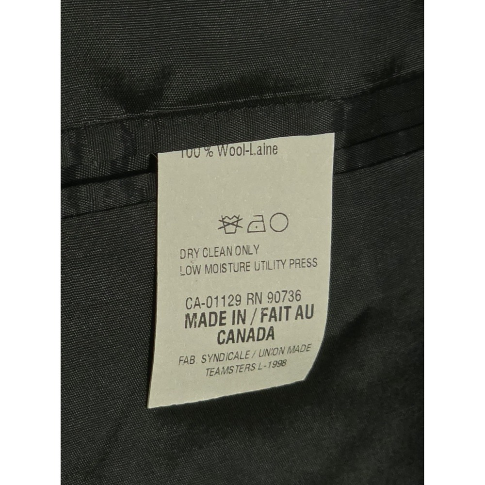 Chaps Ralph Lauren Mens 46S Gray Pinstripe Wool Blazer Sport Coat Made in Canada - Picture 6 of 8